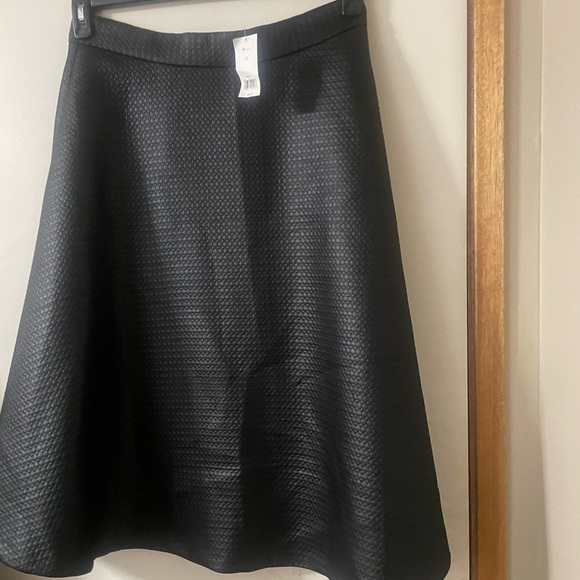 Elegant Black A-Line (Size 14) Fabric Enhanced A-Line Flared Skirt - Picture 10 of 11